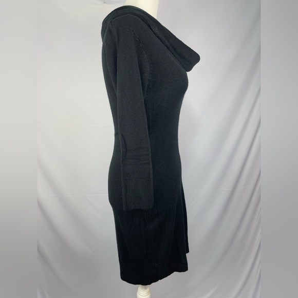 Connected Apparel Black cowl neck sweater dress women’s size S - Picture 5 of 13
